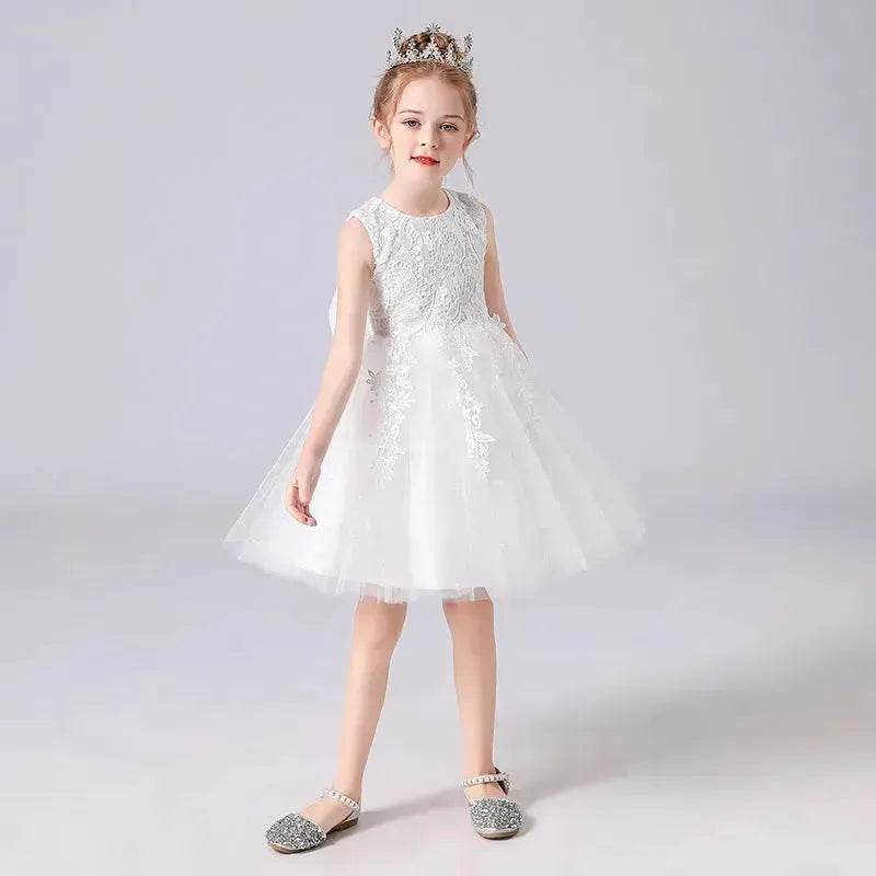 Formal Dress Fashionable Vest Princess Dress Girl Catwalk Show Clothing Birthday dress for Kids - EX-STOCK Canada