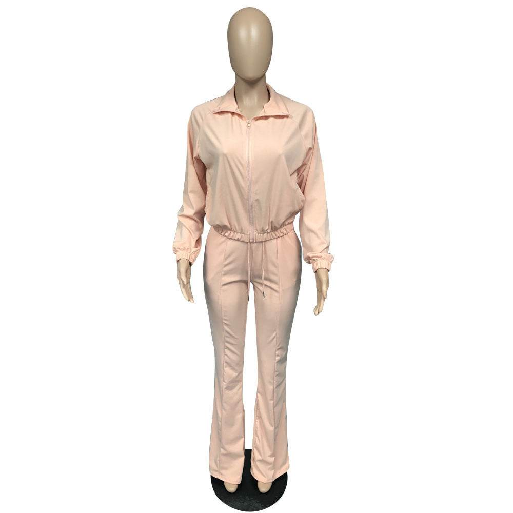 Women 2pcs Long sleeve Wide leg Pant set - EX-STOCK Canada