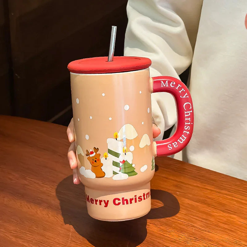 Christmas Gift Large Capacity Ceramic Cup Mug Creative EX-STOCK Canada