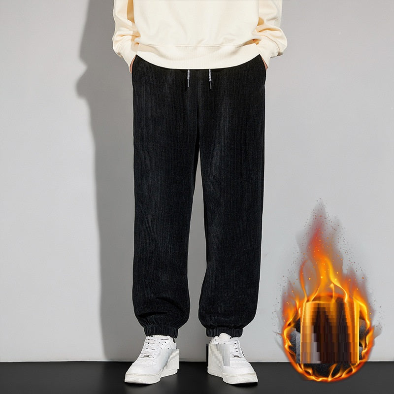 Autumn And Winter Chenille Plush Pants Male | EX-STOCK product gallery photo 12