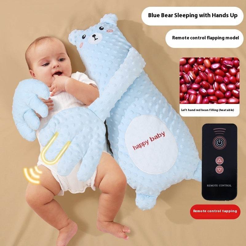 Oreiller Épuisant pour Bébé Contrôlé à Distance à Main Apaisant pour le Sommeil du Bébé Peluche Cartoon Confort pour Tout-PetitEX-STOCK Canada