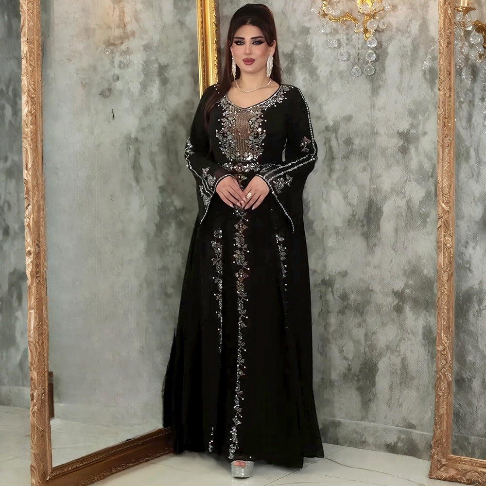 فستان مسلم أنيق للصناعات الثقيلة EX-STOCK Canada