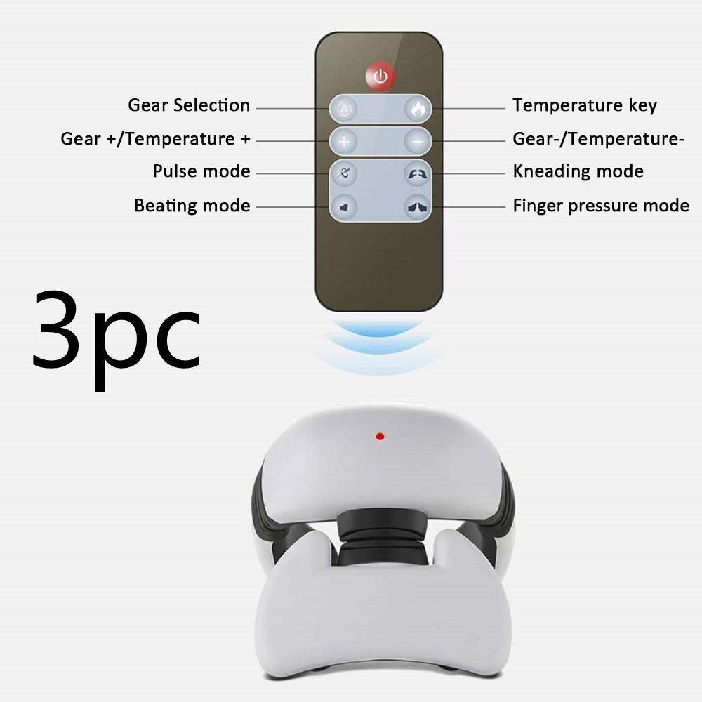Smart Electric Pulse Back and Neck Massage 4 Heads Pain Relief Tool Health Care Relaxation Cervical Vertebra Physiotherapy EX-STOCK Canada