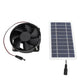 10W Solar Panel Powered Fan Kit Monocrystalline Silicon Solar Powered Exhaust Fan Portable Silent Solar Panel Fan for Outdoor - EX-STOCK Canada