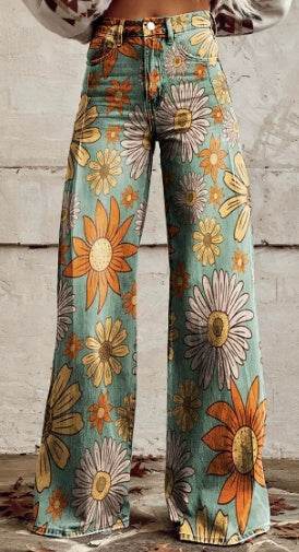 3D Digital Printed Women's Imitation Jeans EX-STOCK Canada