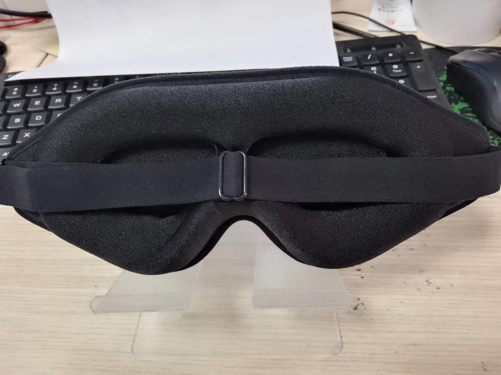 3D Stereo Contoured Sleep Eye Mask – Memory Foam Blackout Mask (Black, Rose Pink, Silver)