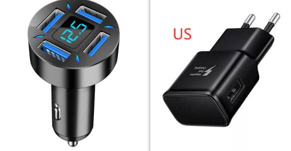Four-port Car Charger 4USB Car Charger EX-STOCK Canada