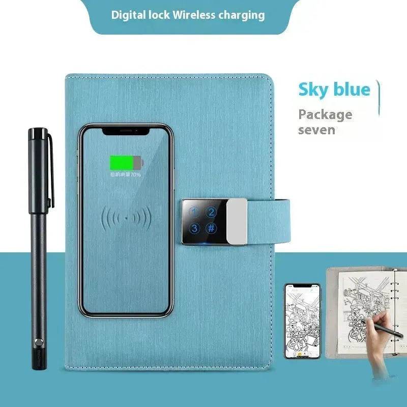 Handwriting Paper Screen Synchronization Smart Fingerprint Lock A5 Notebook - EX-STOCK Canada