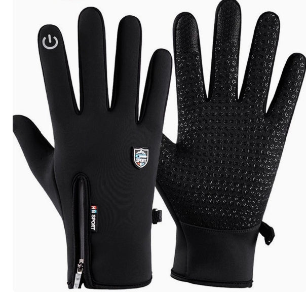 Outdoor waterproof gloves winter zipper touch screen | EX-STOCK product gallery photo 8