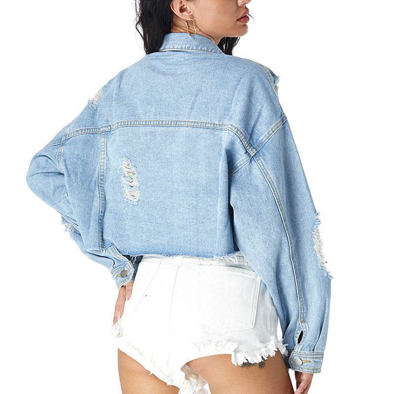 Denim Jacket Women European And American Foreign Trade EX-STOCK Canada