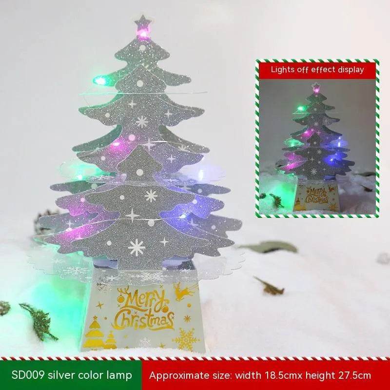 Christmas Decorations Mini Desktop Christmas Greeting Card Ornaments - EX-STOCK Canada