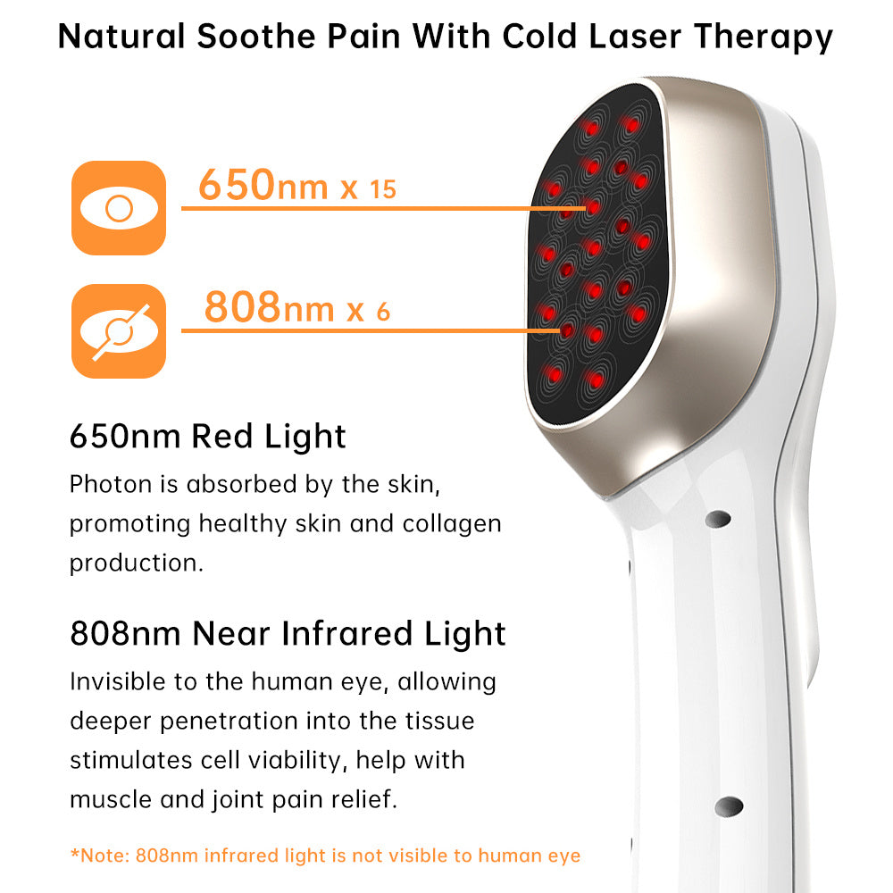 Dernox Handheld Physiotherapy Lllt-808 Red Light Treatment Body Pain Relief Medical Infrared Cold Laser Therapy Device EX-STOCK Canada
