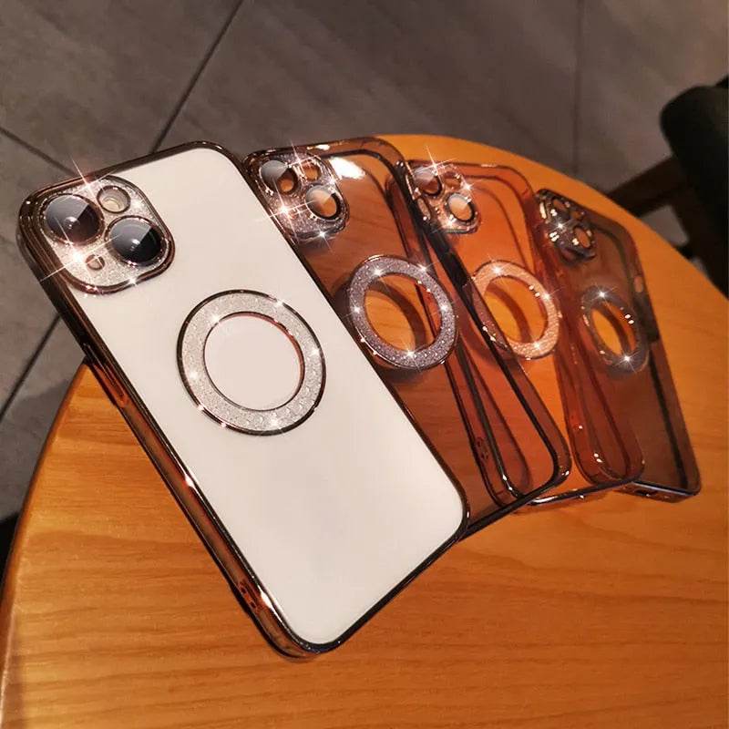 Electroplated TPU Transparent Apple Mobile phone Case - EX-STOCK Canada