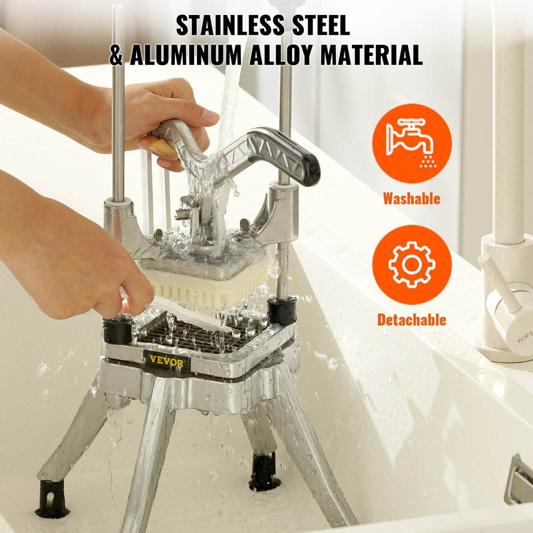 Blade Heavy Duty Professional Food Dicer Kattex French Fry Cutter Onion Slicer Stainless Steel For Tomato Peppers Potato Mushroom - EX-STOCK Canada