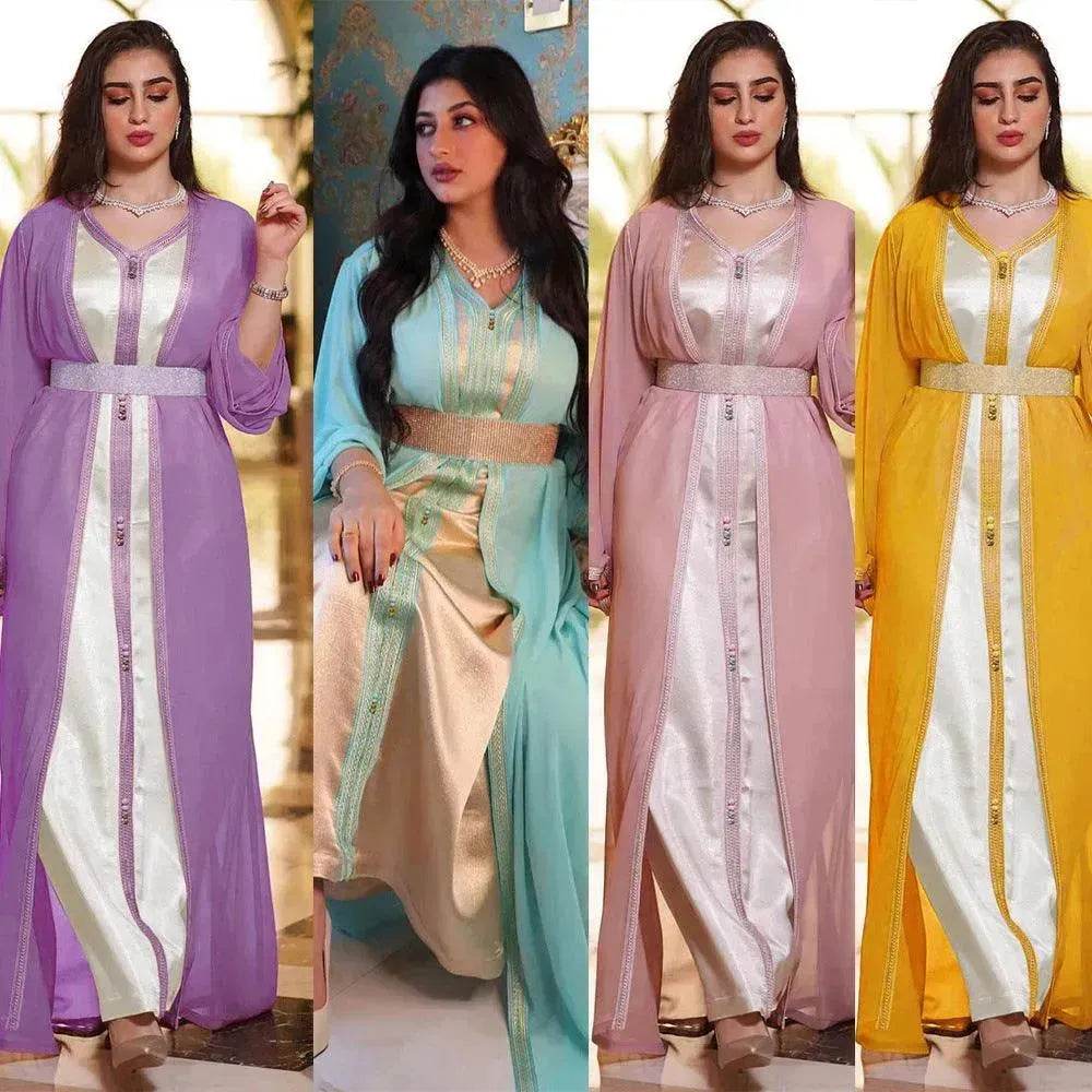 Chiffon Dress Foreign Trade Arab Women's Clothing - EX-STOCK Canada