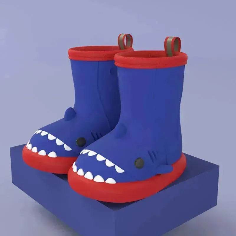 Children Boys Girls Cute Cartoon Waterproof Shoes Safety Rubber Shark Slippers Kids Rain Boots - EX-STOCK Canada