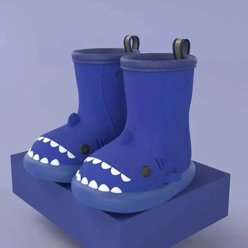 Children Boys Girls Cute Cartoon Waterproof Shoes Safety Rubber Shark Slippers Kids Rain Boots - EX-STOCK Canada