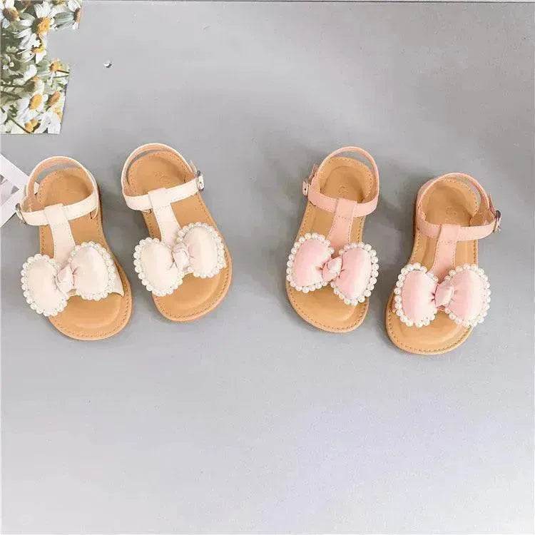Children'S Fashion Korean Girls Casual Sandals Bowknot Velcro Kids Shoes - EX-STOCK Canada