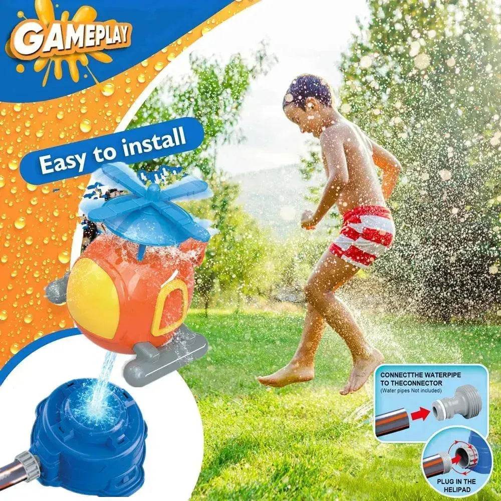 Children's Kweichow Moutai Helicopter Sprinkler Summer Outdoor Lawn Parent-child Splash Water Toys - EX-STOCK Canada