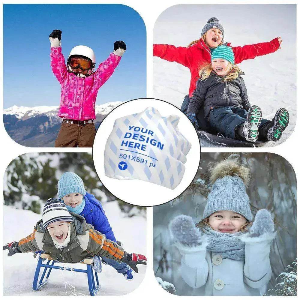 Children's Large Warm Versatile Knit Pullover Hat - EX-STOCK Canada