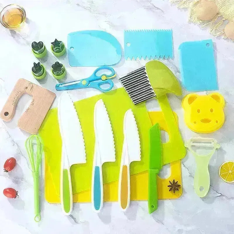 Children's Plastic Birthday Cake Stand Knife Toy Suit - EX-STOCK CANADA
