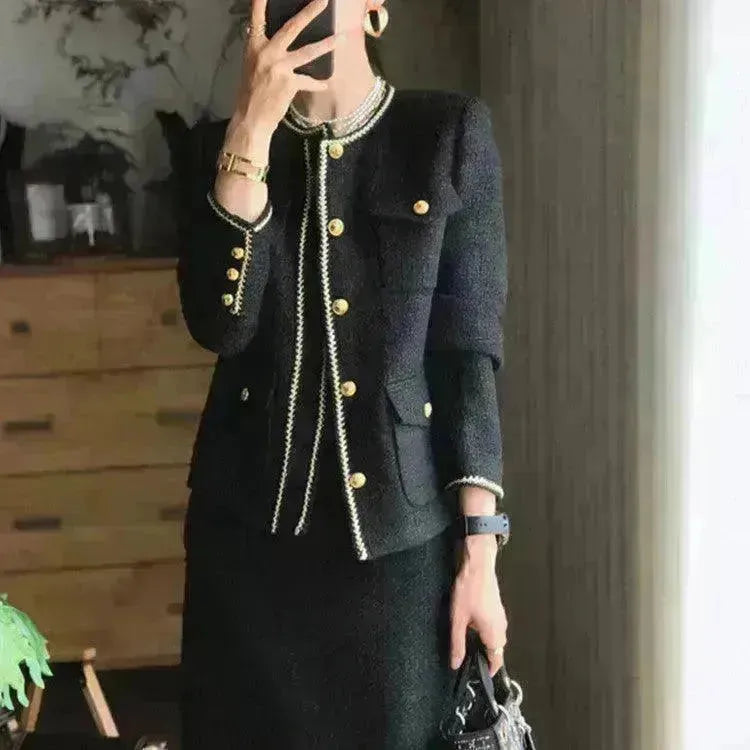 Classic Style Tweed Skirt Suit - EX-STOCK CANADA