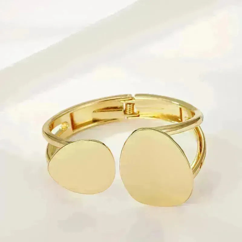 Classy Fashionable Asymmetric Alloy Spring Bracelet for Women Bracelet for Wedding Cocktail Party - EX-STOCK CANADA