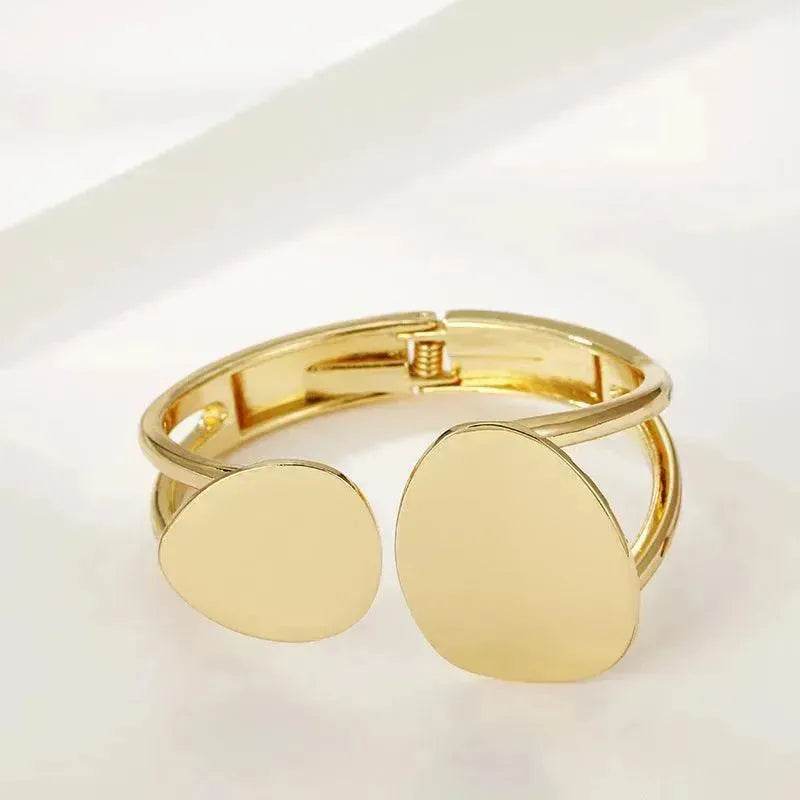 Classy Fashionable Asymmetric Alloy Spring Bracelet for Women Bracelet for Wedding Cocktail Party - EX-STOCK Canada