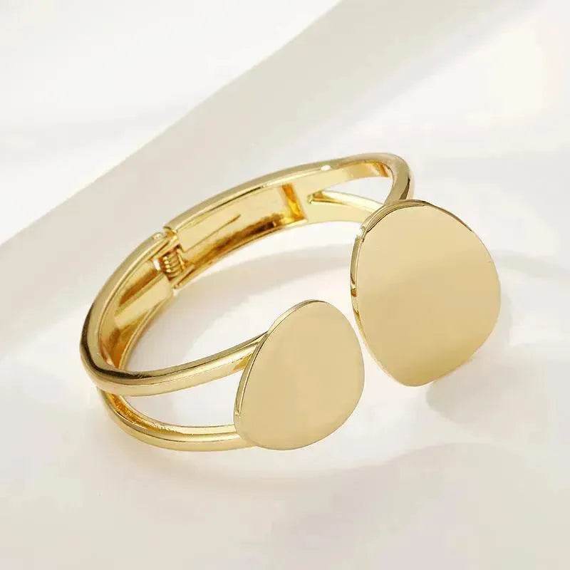 Classy Fashionable Asymmetric Alloy Spring Bracelet for Women Bracelet for Wedding Cocktail Party - EX-STOCK Canada