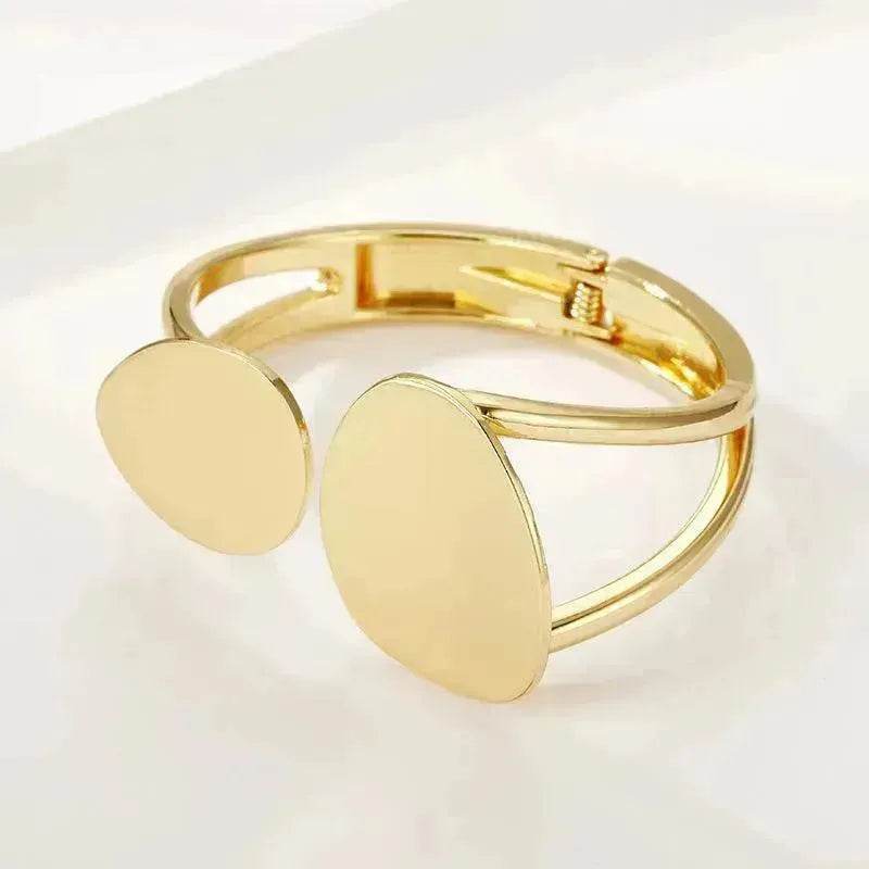 Classy Fashionable Asymmetric Alloy Spring Bracelet for Women Bracelet for Wedding Cocktail Party - EX-STOCK Canada