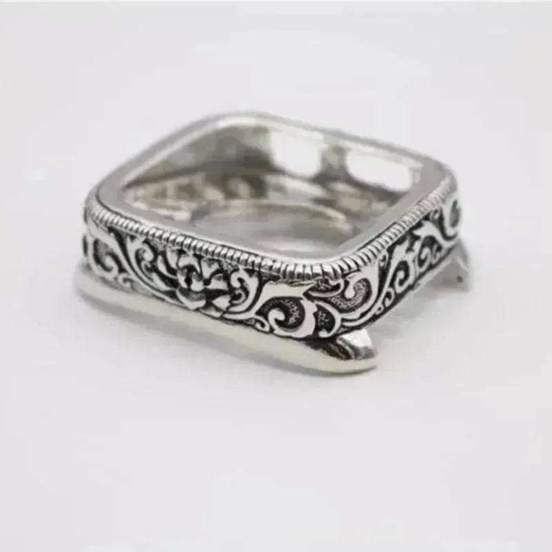 Classy Vintage Carved Watch Protective Case Compatible with Apple Smart Watch - EX-STOCK Canada