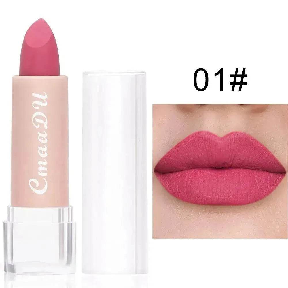 CmaaDu15 Color Matte Moisturizing Lipstick Waterproof Matte Lip Gloss - EX-STOCK Canada