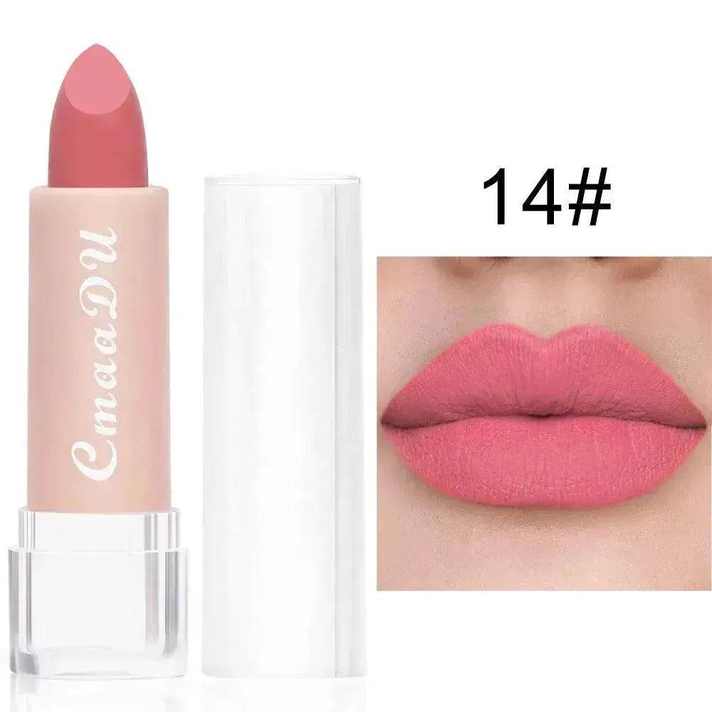 CmaaDu15 Color Matte Moisturizing Lipstick Waterproof Matte Lip Gloss - EX-STOCK Canada