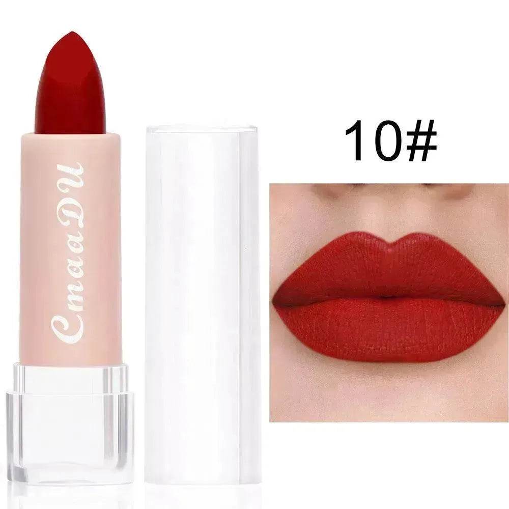 CmaaDu15 Color Matte Moisturizing Lipstick Waterproof Matte Lip Gloss - EX-STOCK Canada