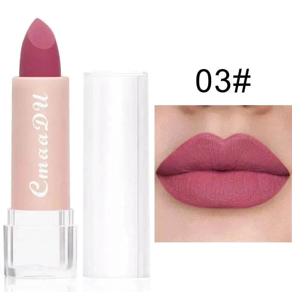 CmaaDu15 Color Matte Moisturizing Lipstick Waterproof Matte Lip Gloss - EX-STOCK Canada