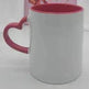 Coated Mug Heart Shaped Handle Inner Color Cup Ceramic Cup Customized - EX-STOCK Canada