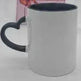 Coated Mug Heart Shaped Handle Inner Color Cup Ceramic Cup Customized - EX-STOCK Canada