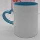 Coated Mug Heart Shaped Handle Inner Color Cup Ceramic Cup Customized - EX-STOCK Canada