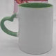 Coated Mug Heart Shaped Handle Inner Color Cup Ceramic Cup Customized - EX-STOCK Canada