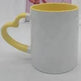 Coated Mug Heart Shaped Handle Inner Color Cup Ceramic Cup Customized - EX-STOCK Canada