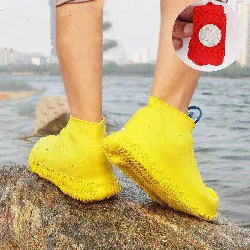 colorful Portable Silicone Waterproof Non-slip Shoe Cover - EX-STOCK Canada