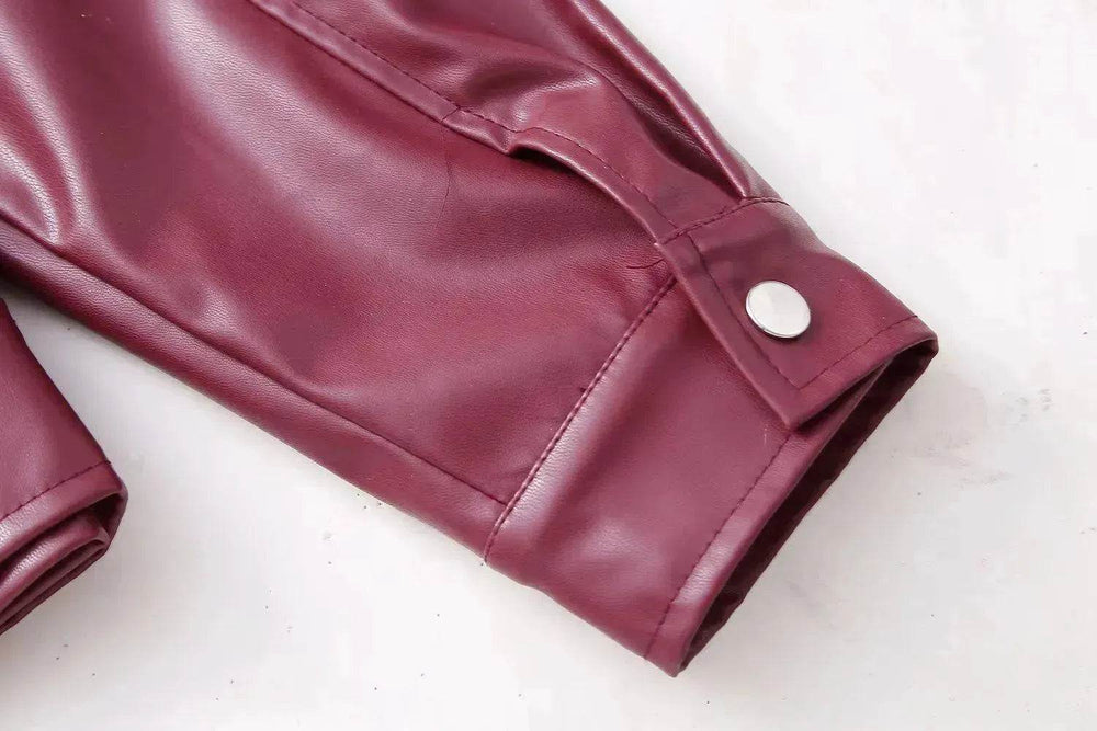 Cool And Wild Lapel Leather Biker's Leather Jacket - EX-STOCK Canada