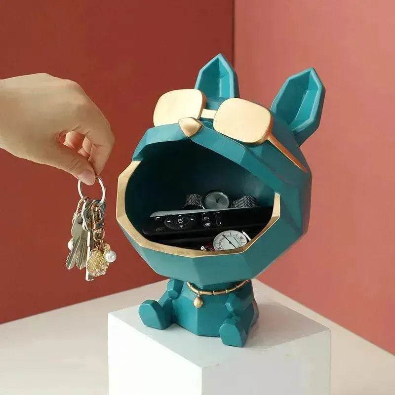 Cool Dog Figurine Big Mouth Dog Storage Box Home Decoration - EX-STOCK Canada