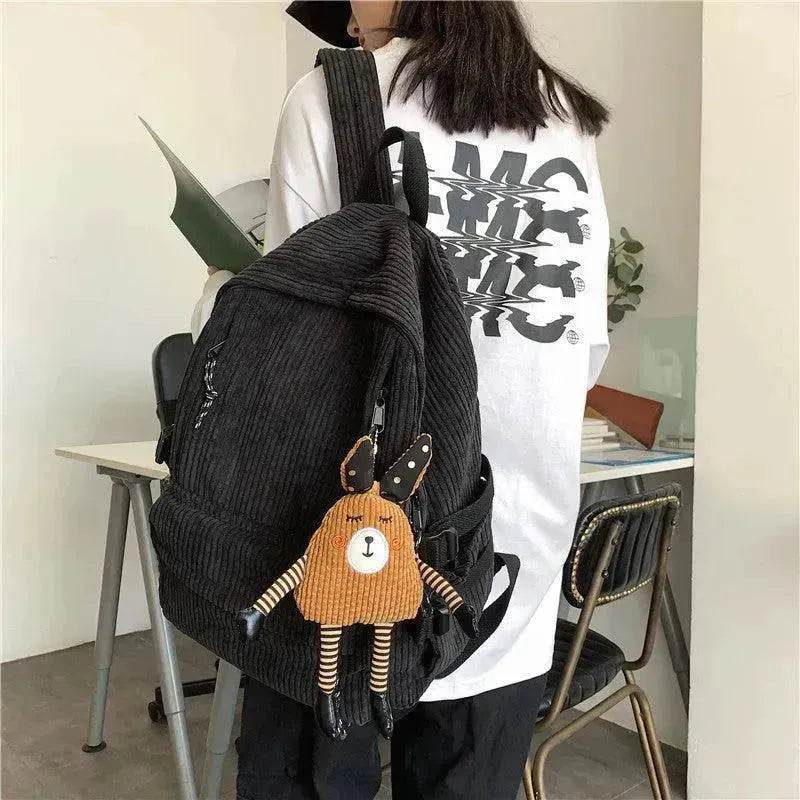 Corduroy Schoolbag, Middle School Student, Junior High School Student - EX-STOCK Canada