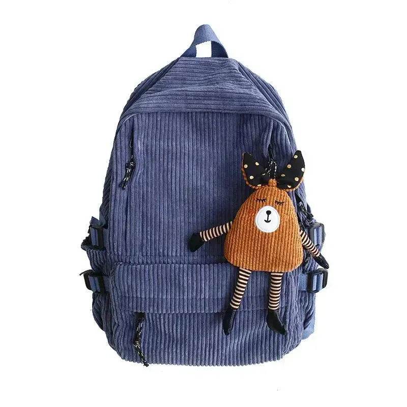 Corduroy Schoolbag, Middle School Student, Junior High School Student - EX-STOCK Canada