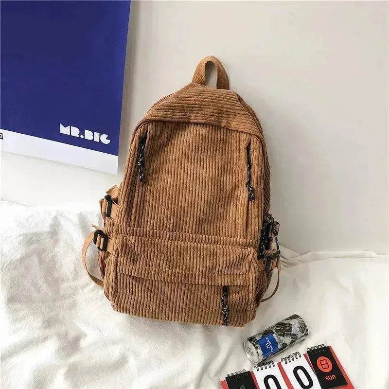 Corduroy Schoolbag, Middle School Student, Junior High School Student - EX-STOCK Canada