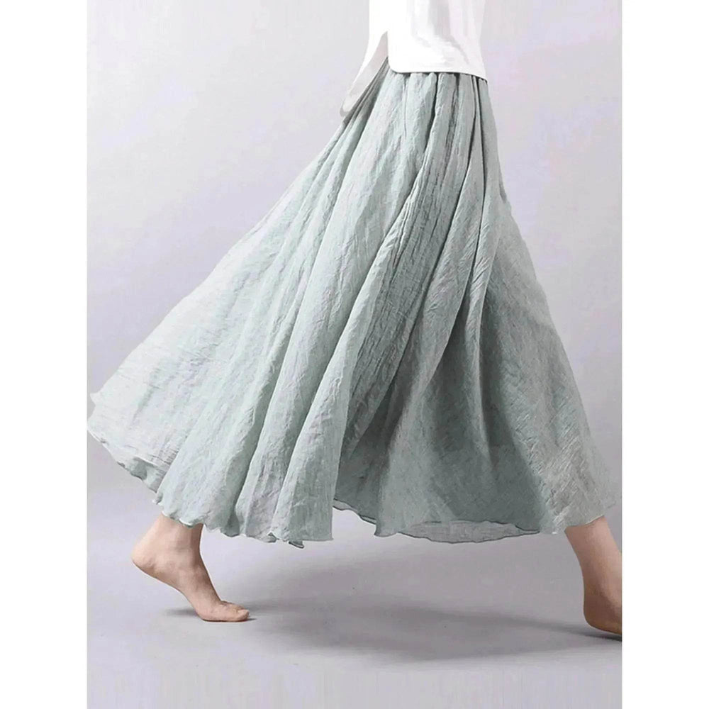 Cotton Linen Style Skirt, Soft And Flowing Skirt, Travel Skirt, Beach Skirt, Gift For Daughter, Pink Skirt, Custom Size - EX-STOCK Canada