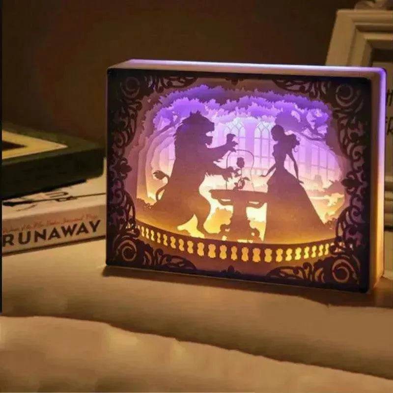Creative 3D Hollow Paper-cut Light And Shadow Carving Lamp - EX-STOCK Canada