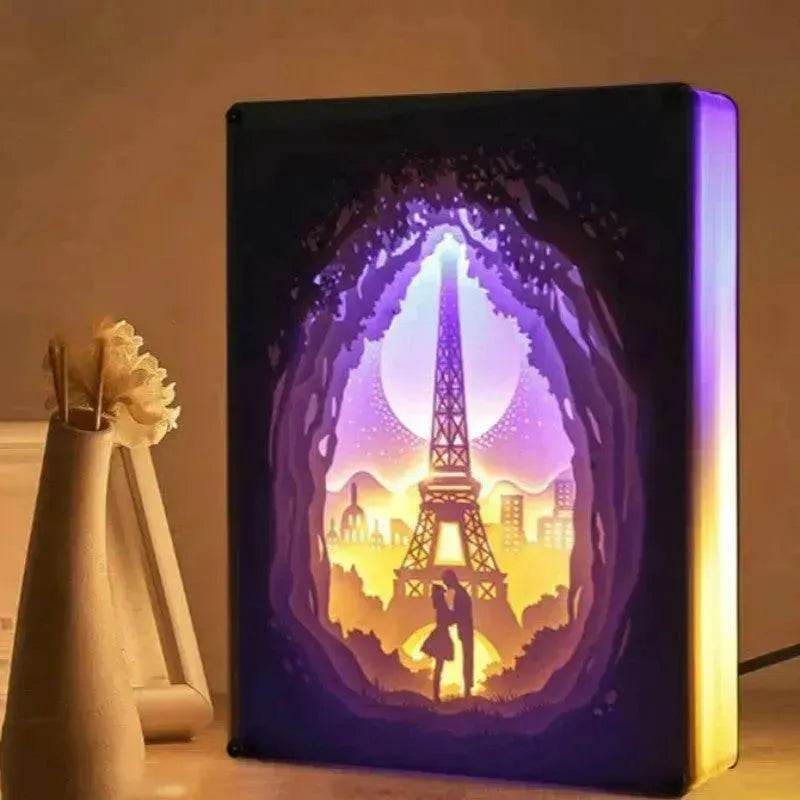Creative 3D Hollow Paper-cut Light And Shadow Carving Lamp - EX-STOCK Canada