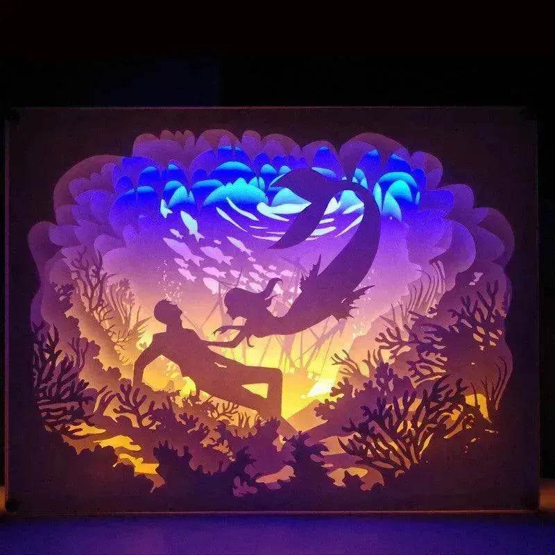 Creative 3D Hollow Paper-cut Light And Shadow Carving Lamp - EX-STOCK Canada